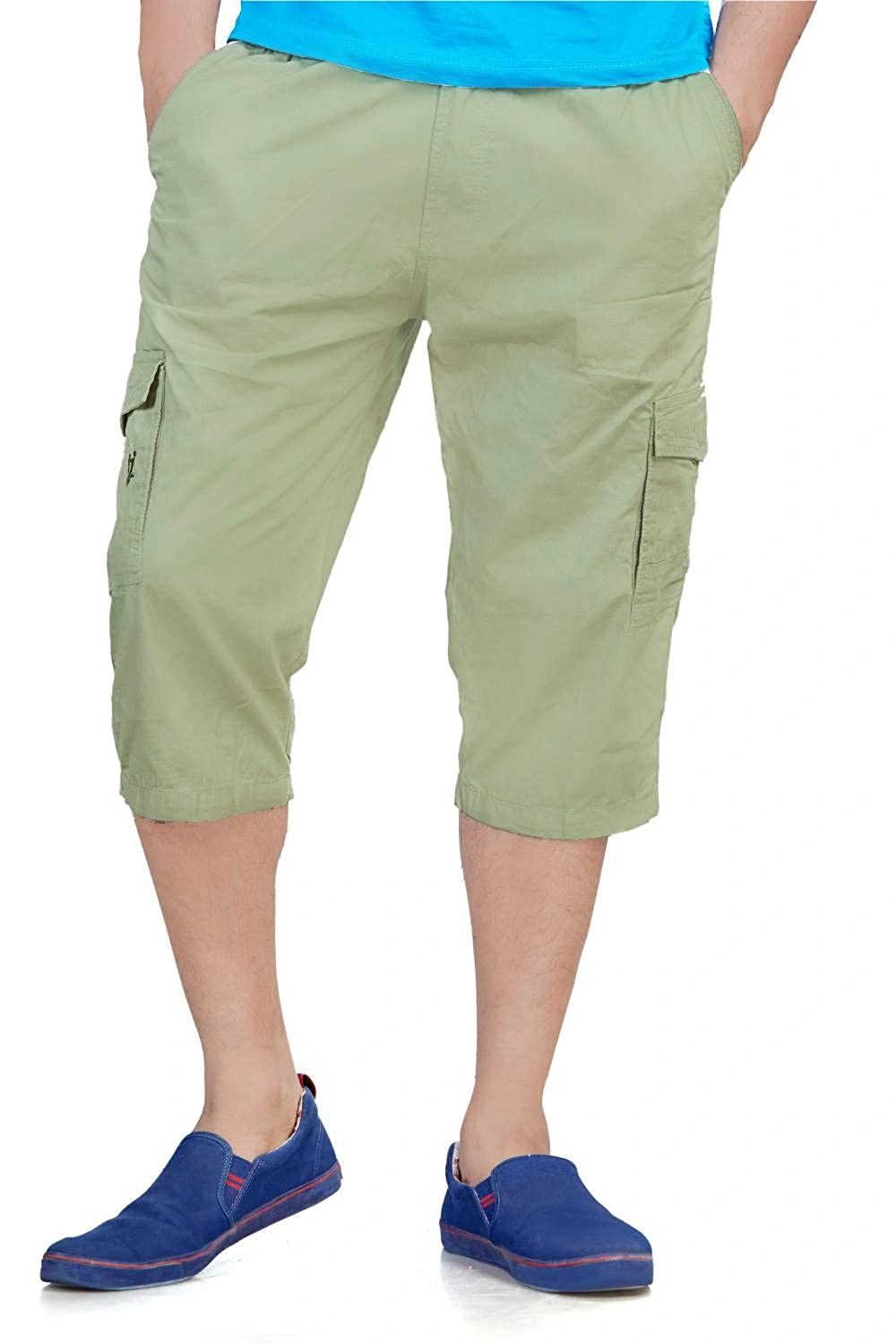 Buy Olive Green Shorts & 3/4ths for Men by Teamspirit Online | Ajio.com